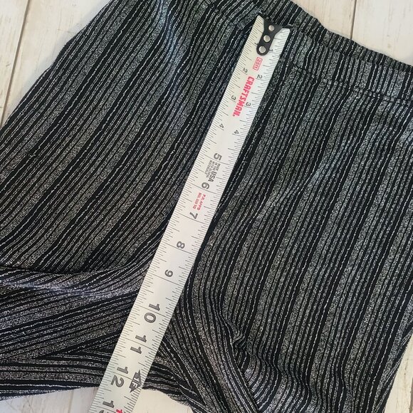 Reformation Pants Largo Side Slit High Rise Metallic S Disco Retro Whimsigoth - Picture 6 of 8